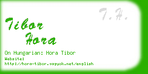 tibor hora business card